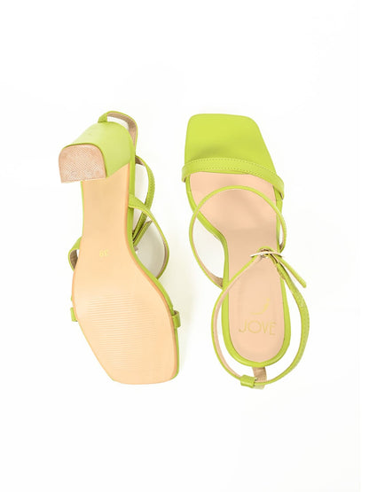 Footwear, Women Footwear, Green Sandals