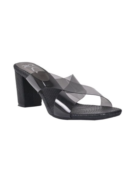 Women, Women Footwear, Black Sandals