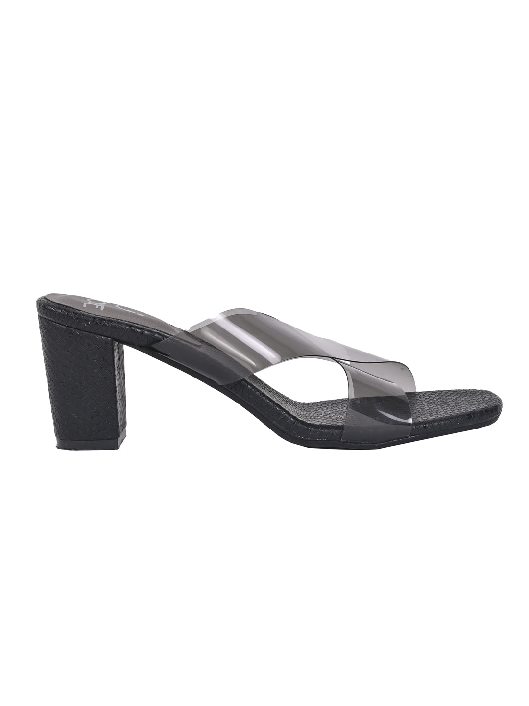 Women, Women Footwear, Black Sandals