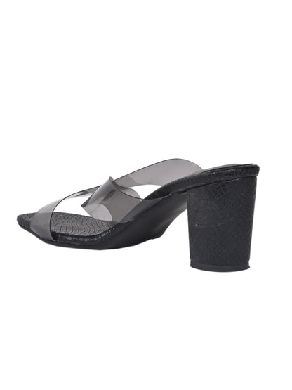 Women, Women Footwear, Black Sandals