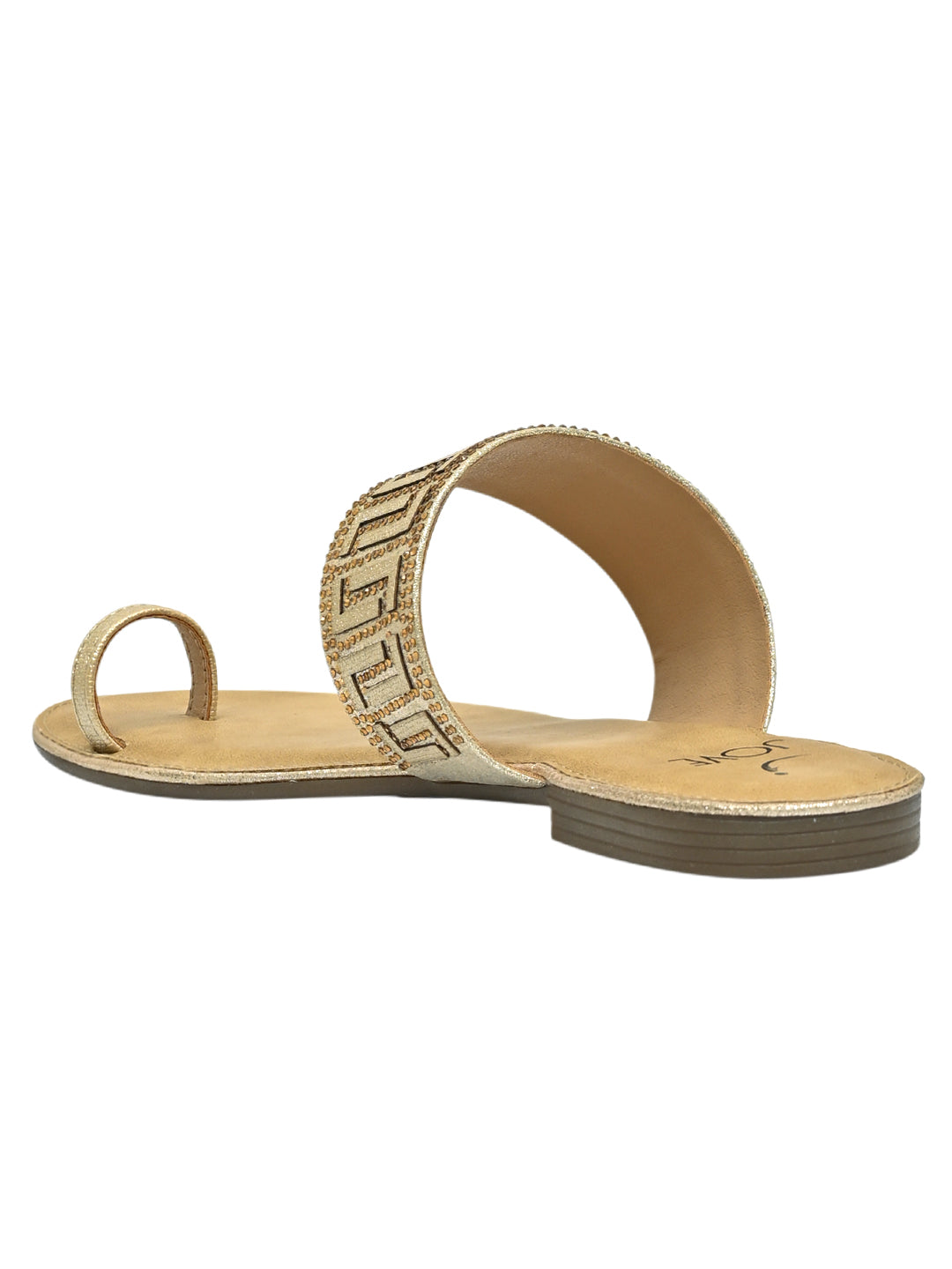 Footwear, Women Footwear, Golden One Toe Flats