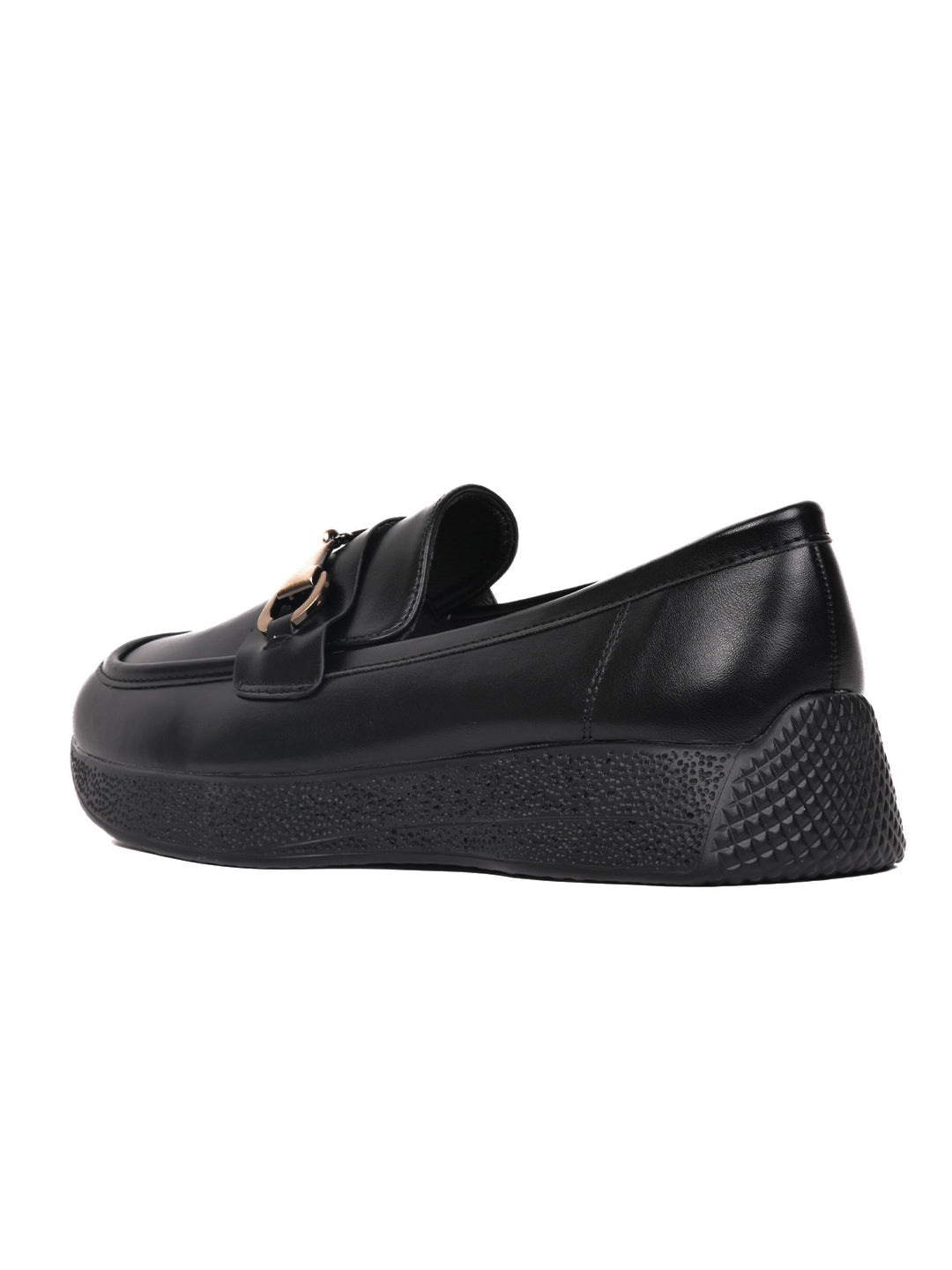 Women, Women Footwear, Black Loafers