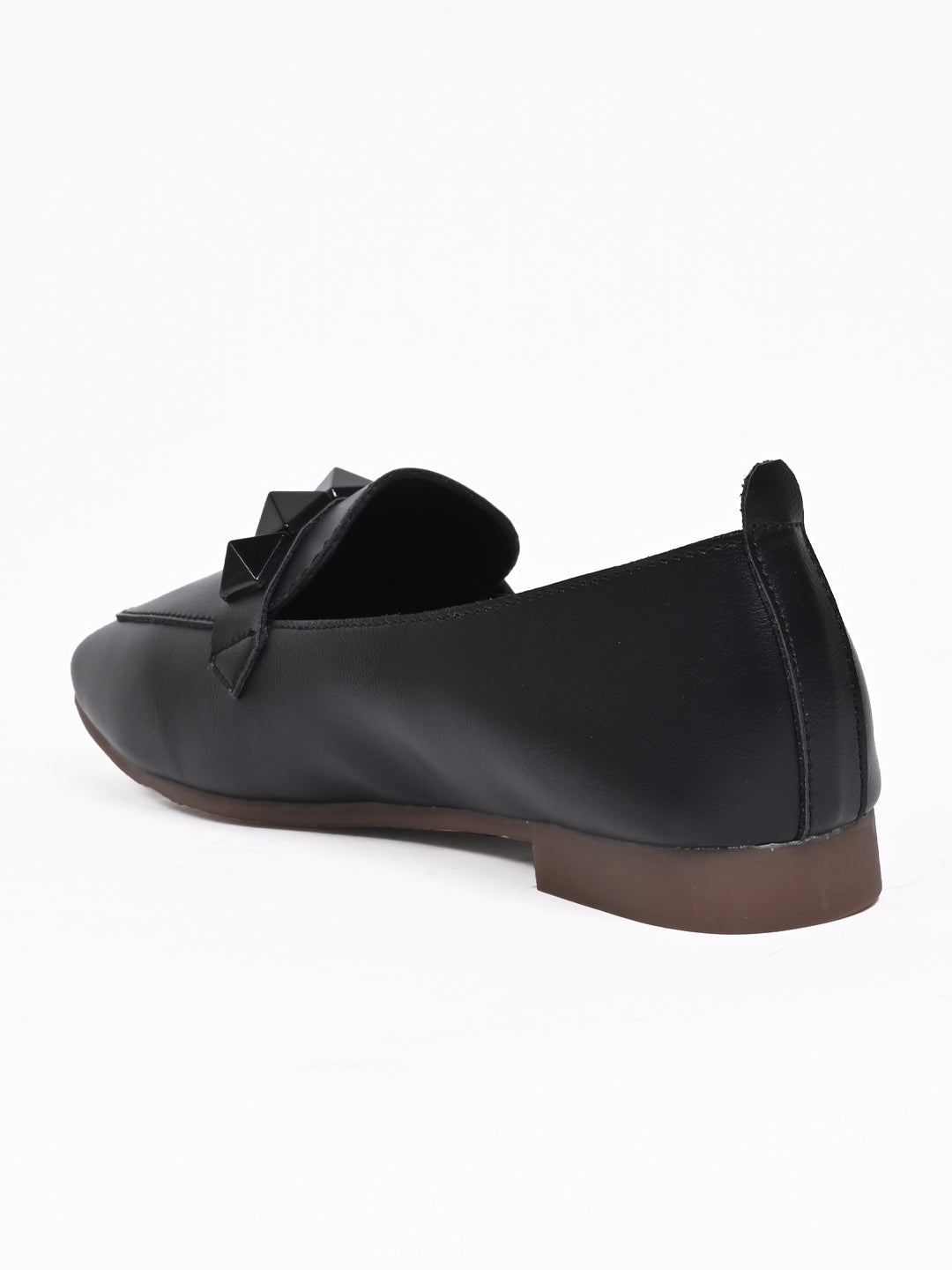 Women, Women Footwear, Black Loafers