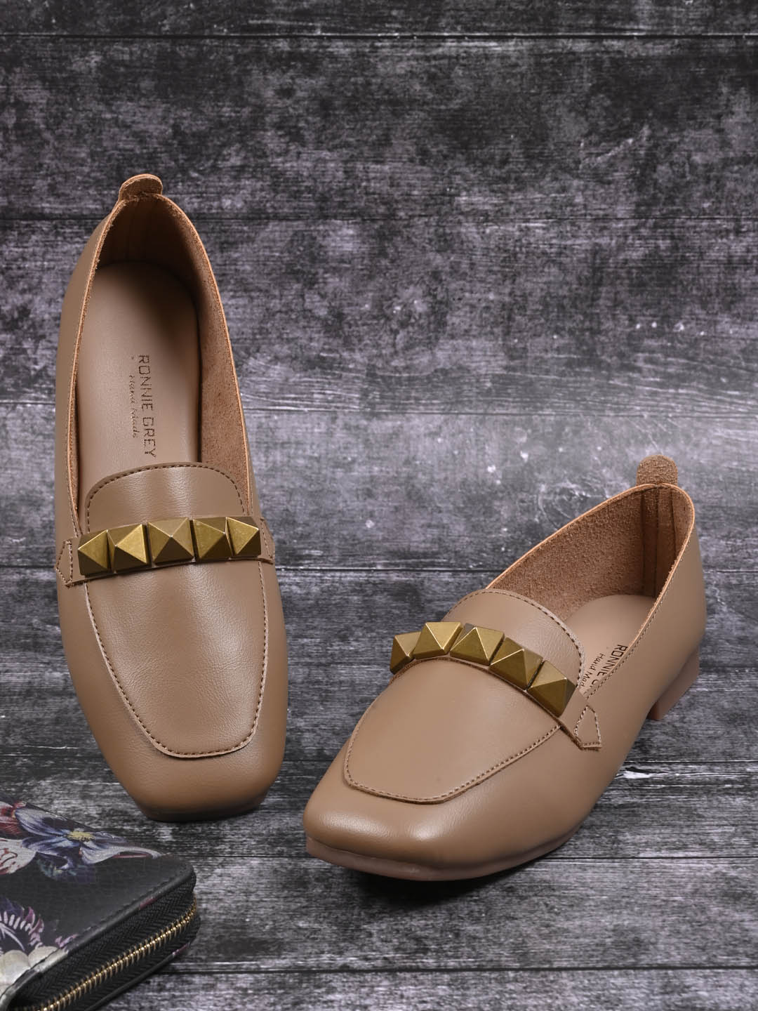 Women, Women Footwear, Tan Loafers