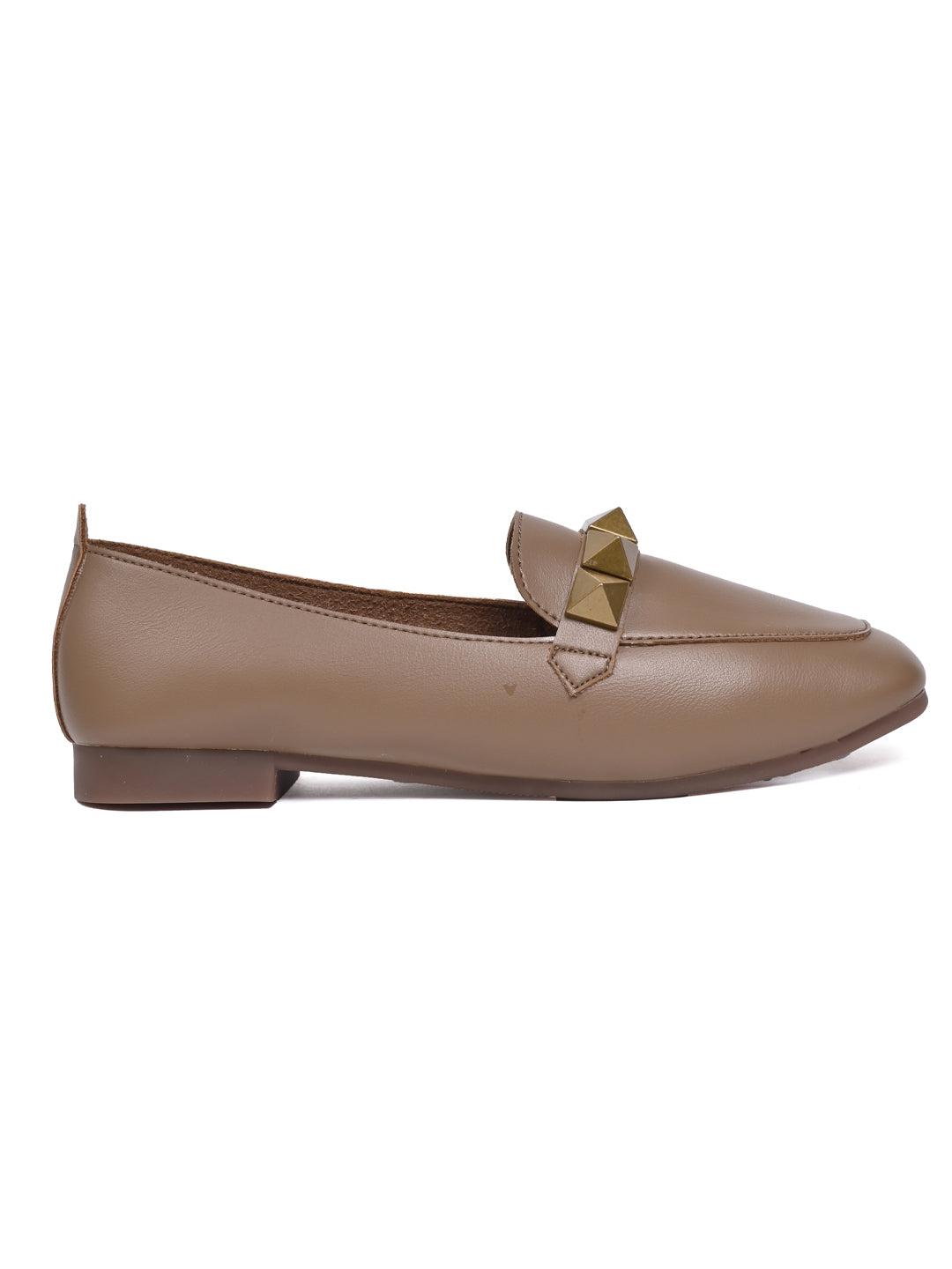 Women, Women Footwear, Tan Loafers