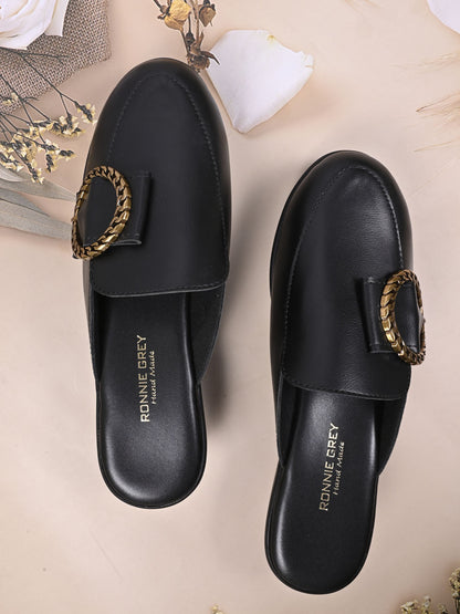 Women, Women Footwear, Black Mules