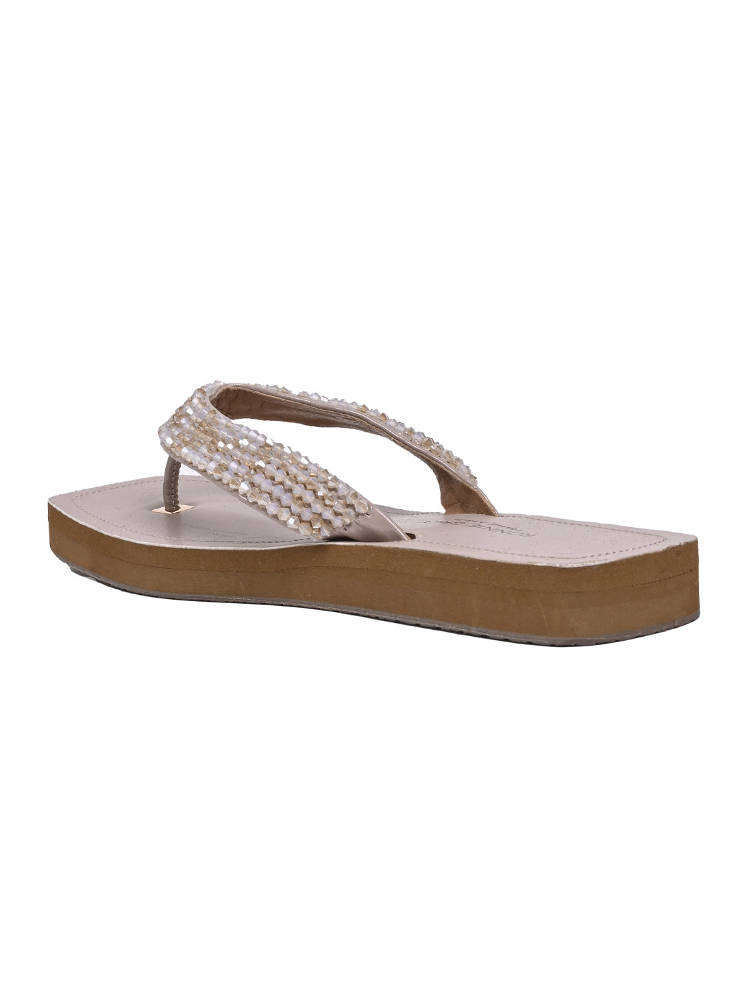 Women, Women Footwear, Nude T-strap Flats