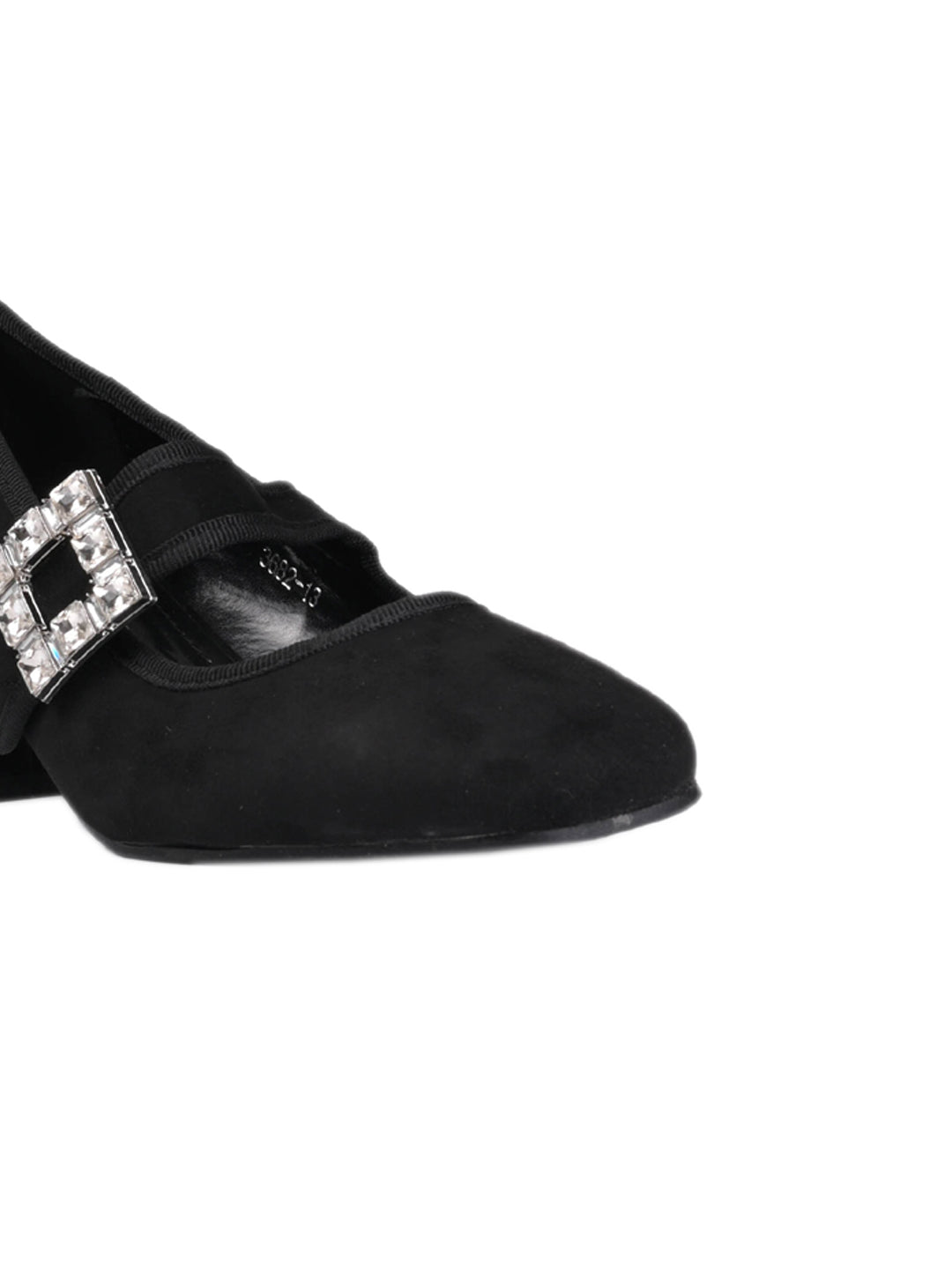 Women Black Solid Mary Jane Pumps