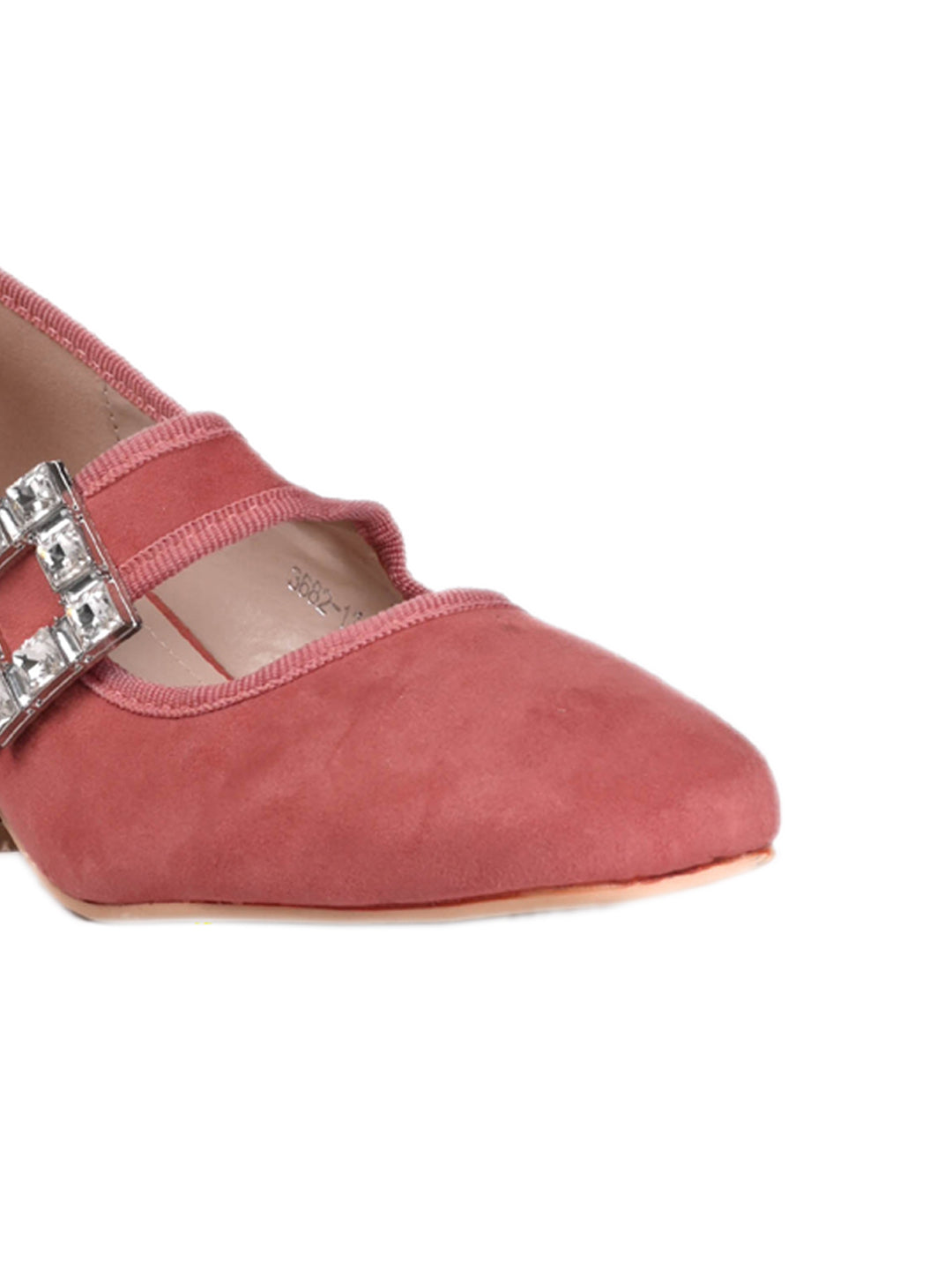 Women Pink Solid Mary Jane Pumps