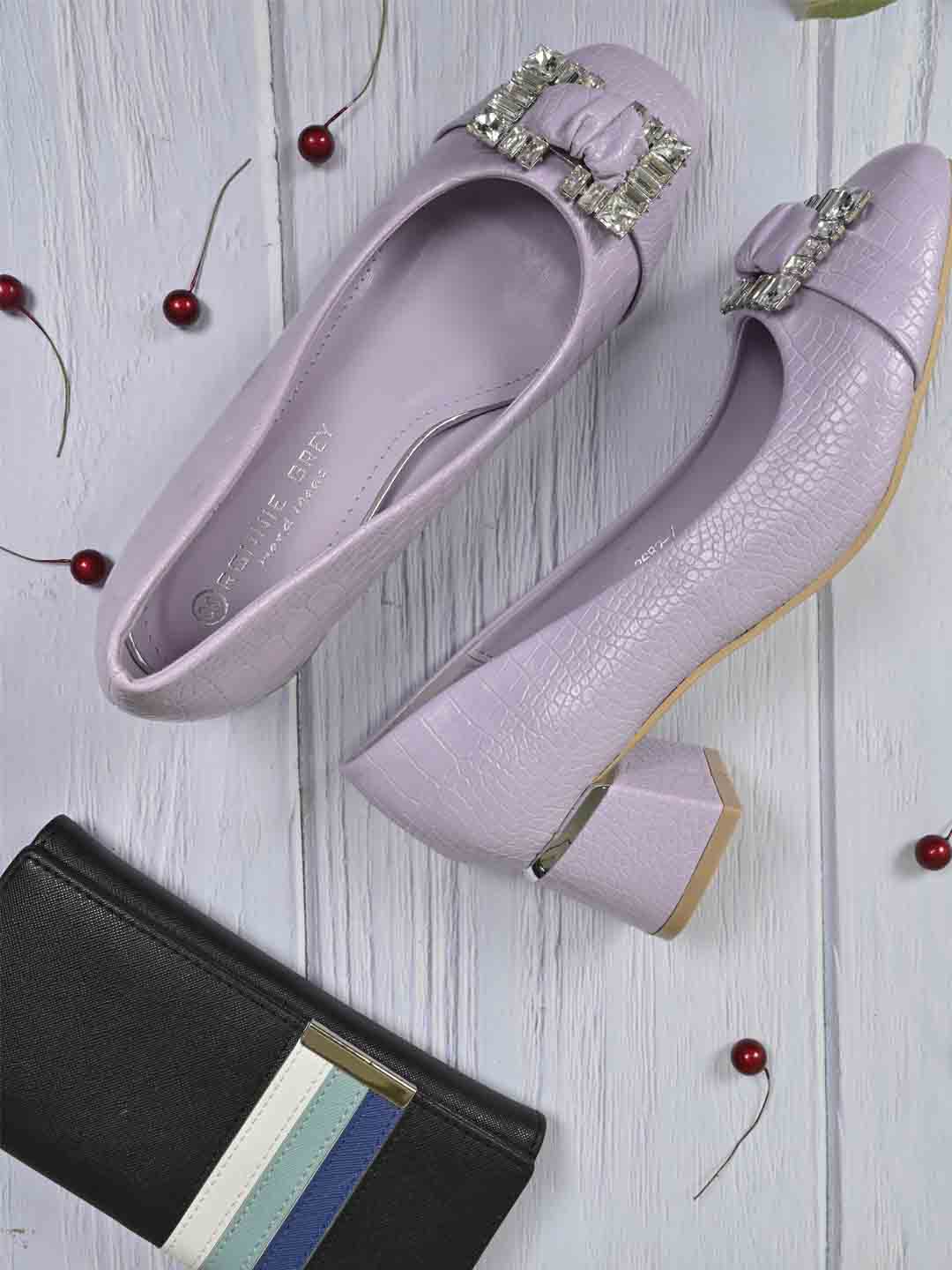 Footwear, Women Footwear, Purple Pumps