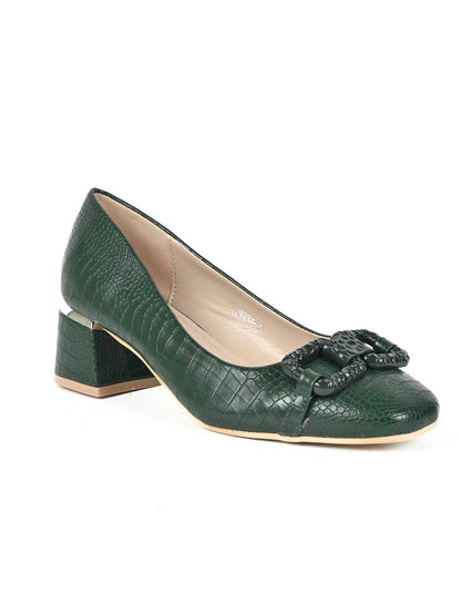 Footwear, Women Footwear, Green Pumps