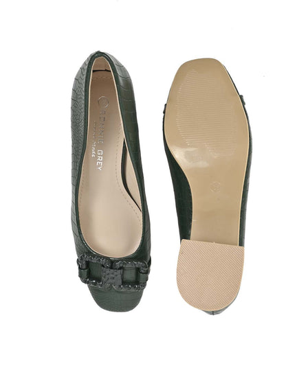 Footwear, Women Footwear, Green Pumps