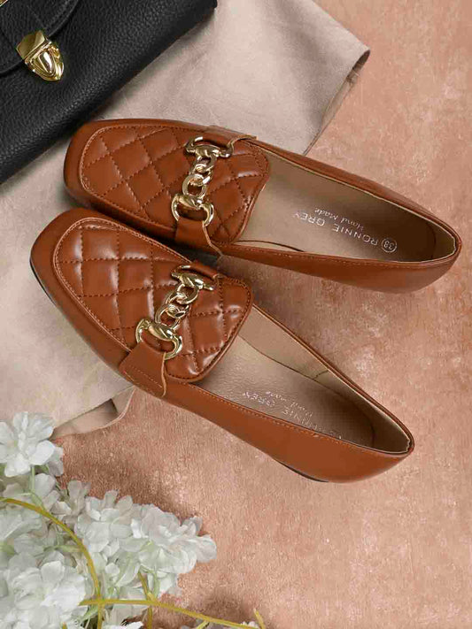 Footwear, Women Footwear, Tan Loafers