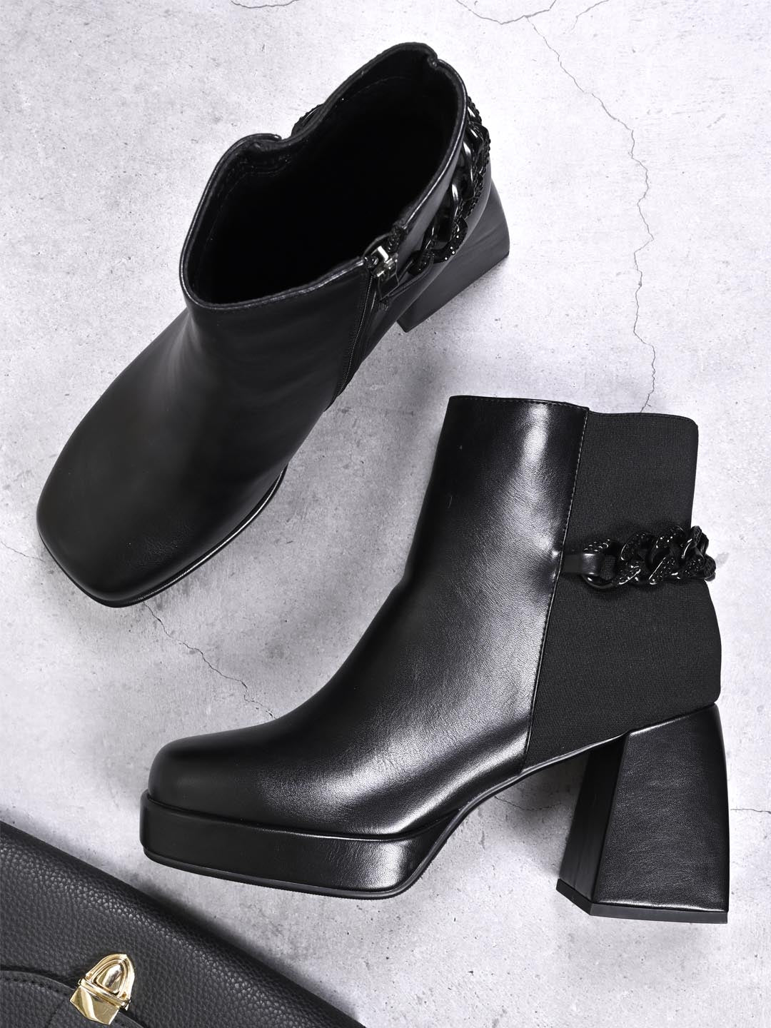 Women, Women Footwear, Black Boots