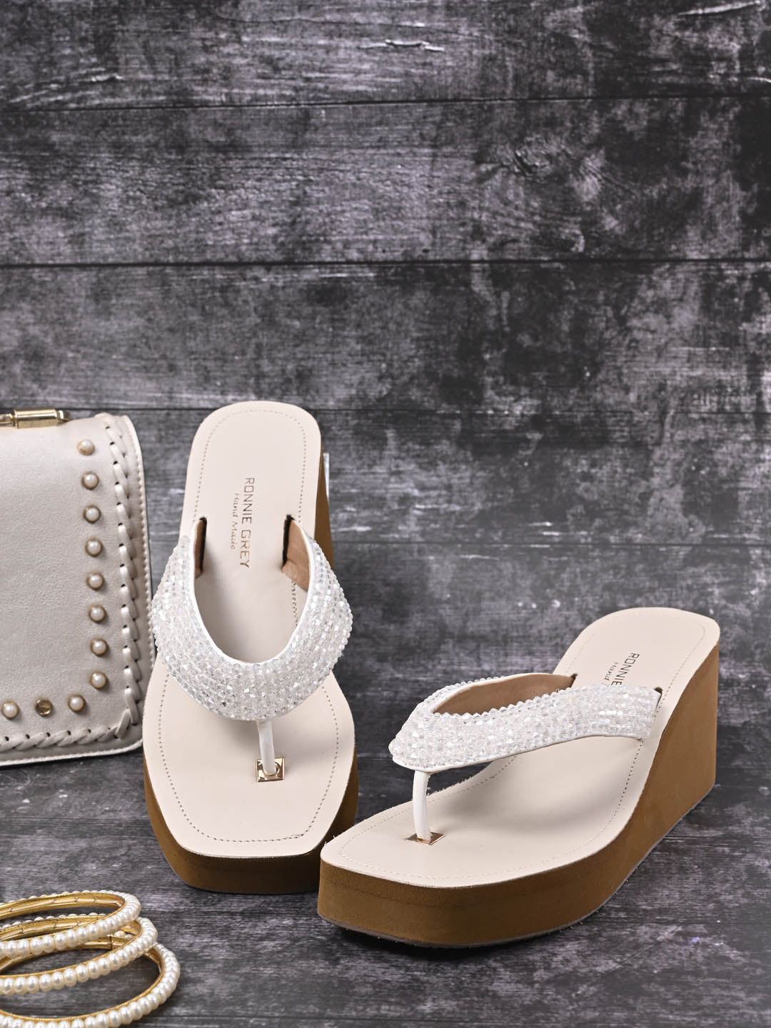 Women, Women Footwear, Off White Wedges