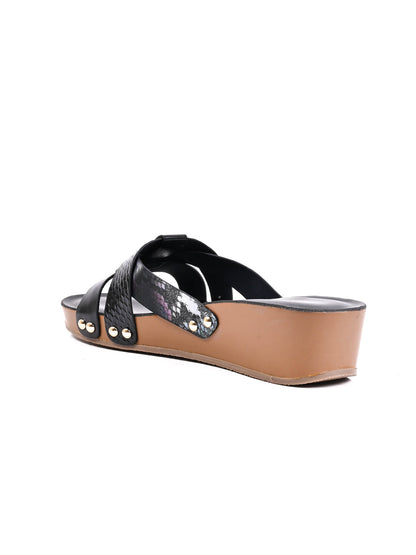 Women, Women Footwear, Black Sandals