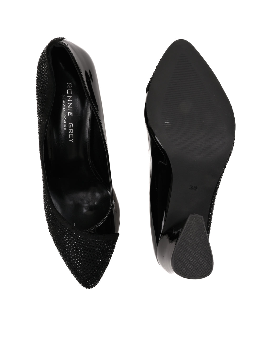 Women, Women Footwear, Black Pumps