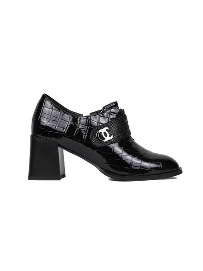 Women, Women Footwear, Black Loafers