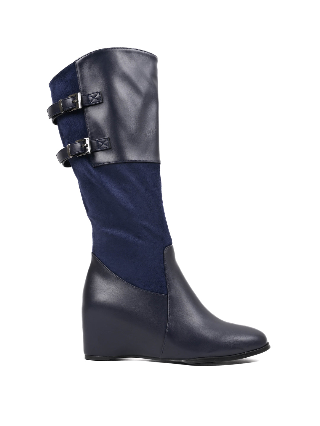 Women, Women Footwear, Navy Blue Boots