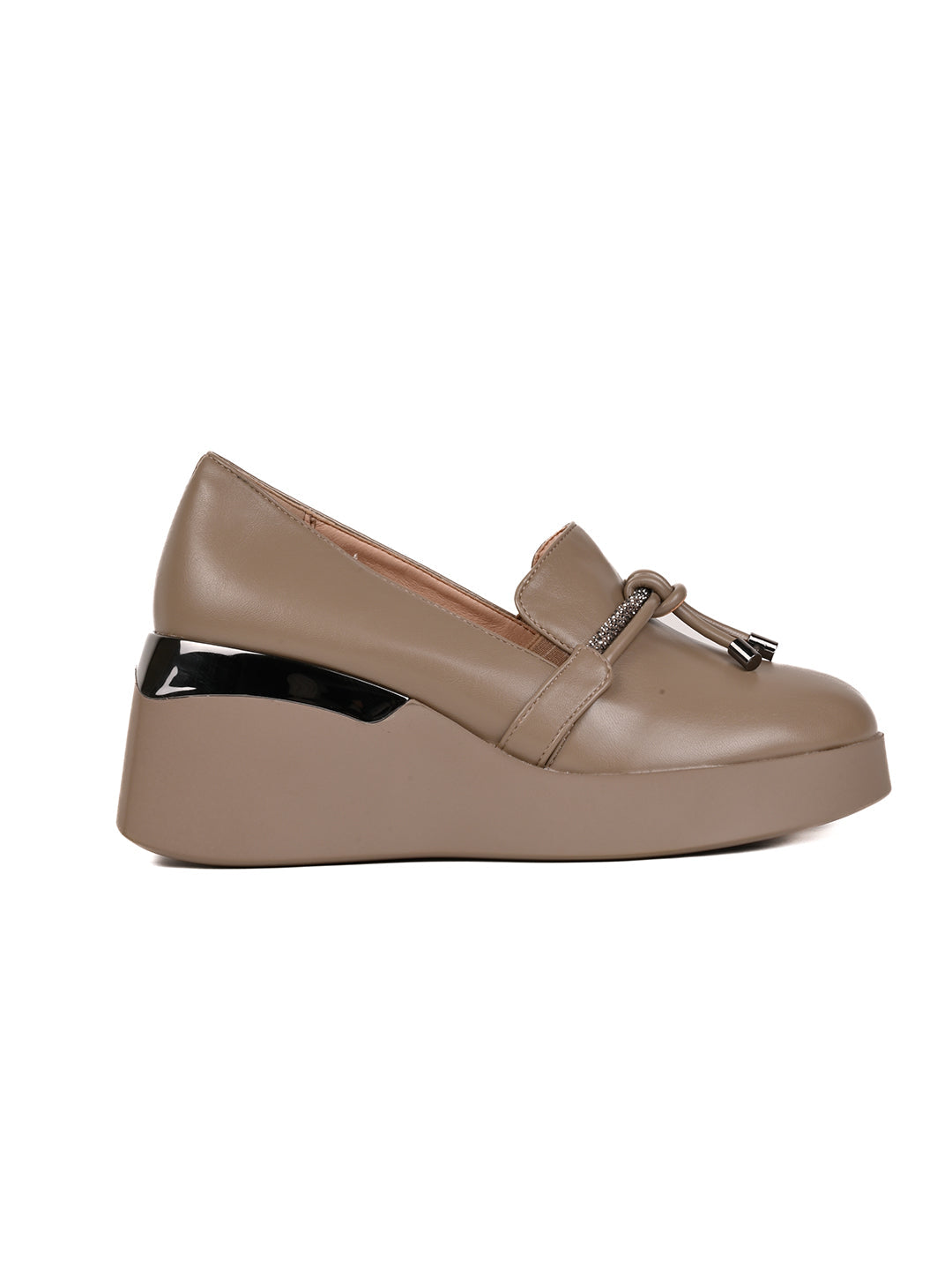 Women, Women Footwear, Khaki Loafers