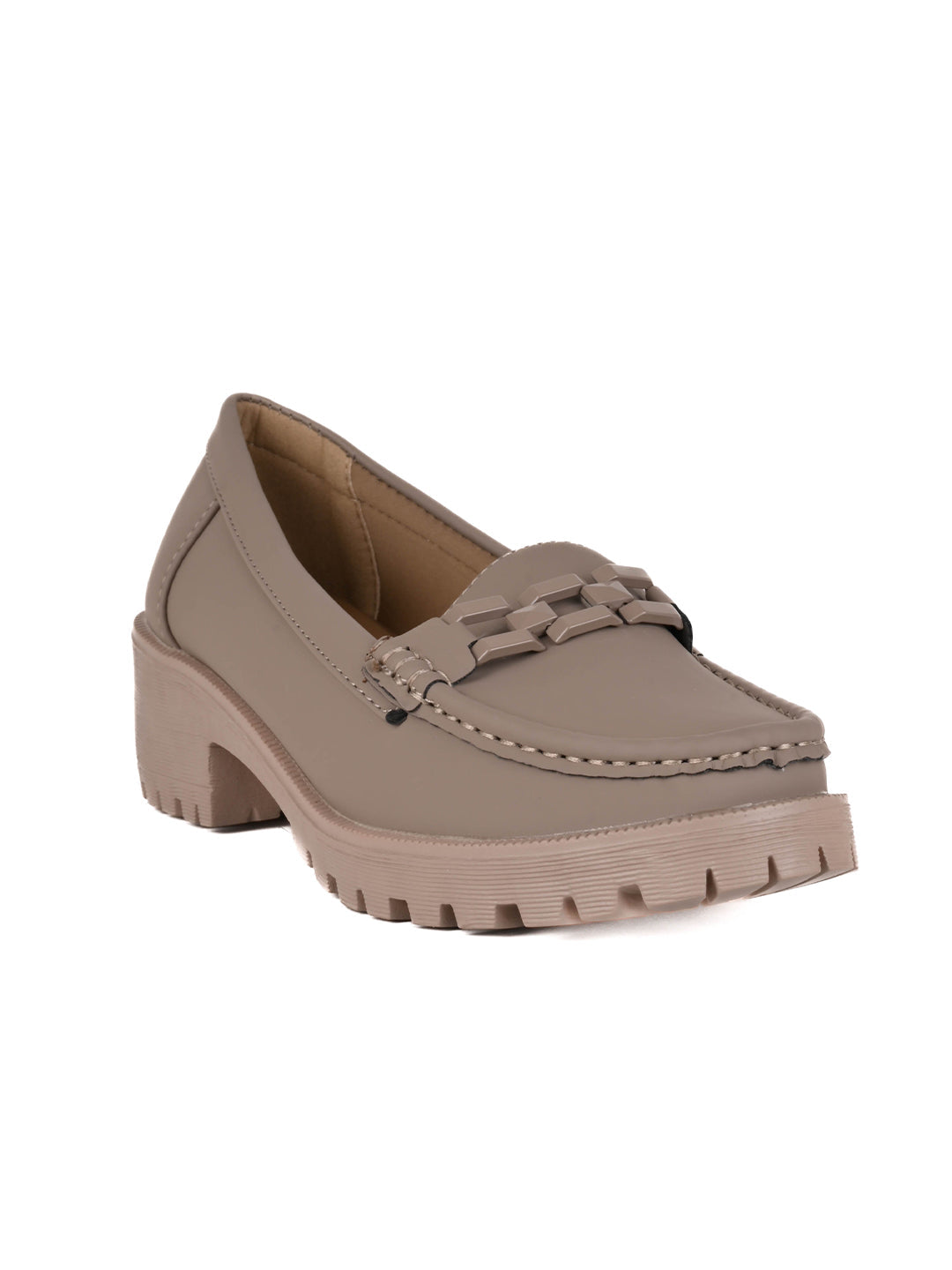 Women, Women Footwear, Khaki Loafers