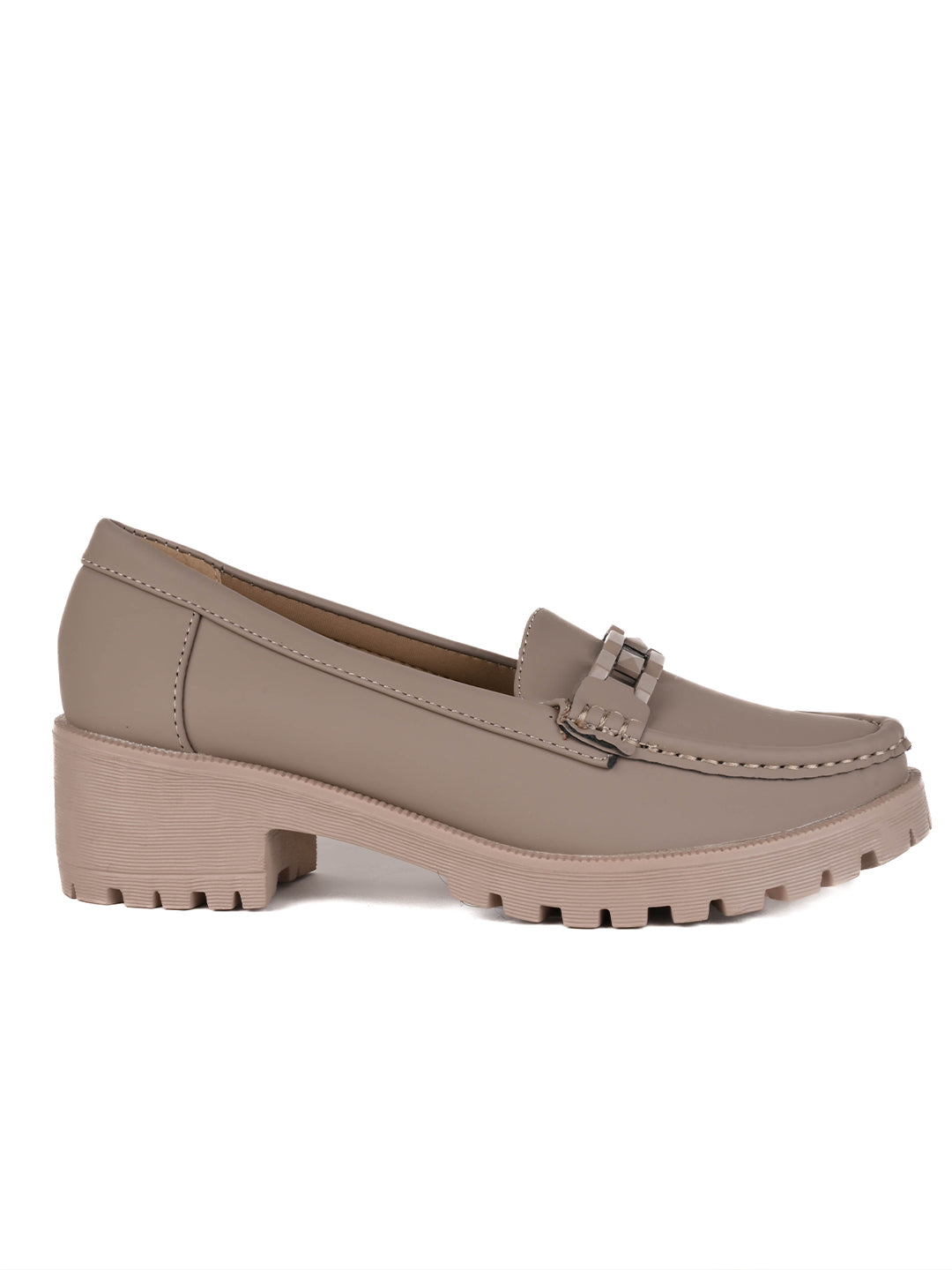 Women, Women Footwear, Khaki Loafers