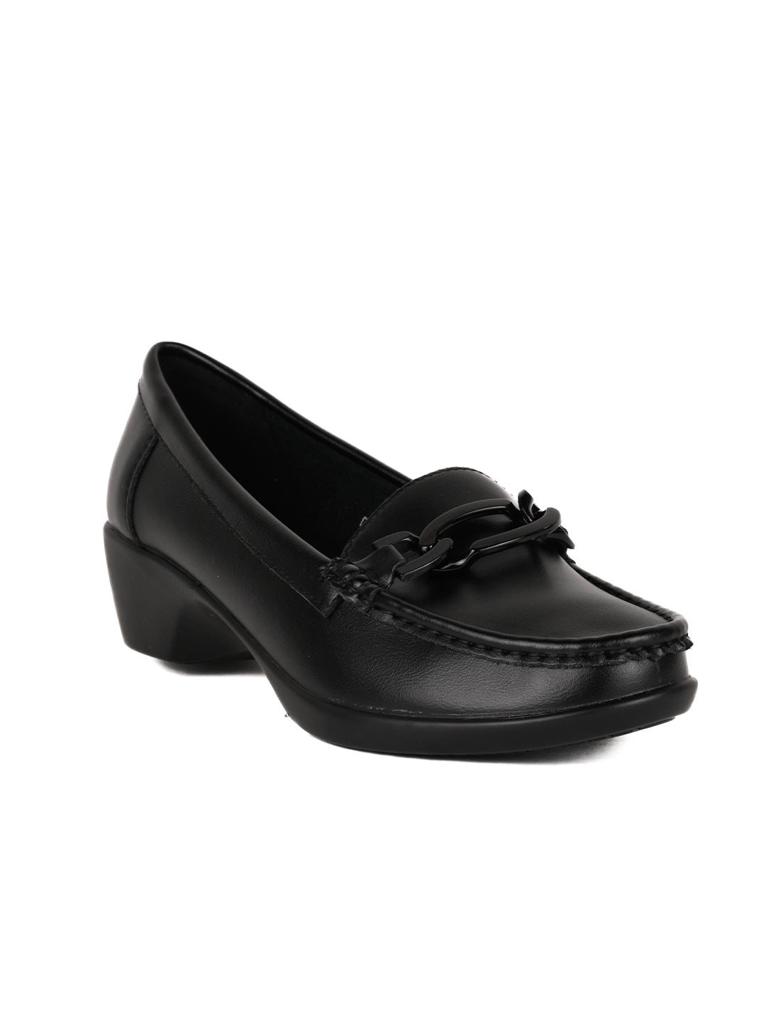 Women, Women Footwear, Black Loafers