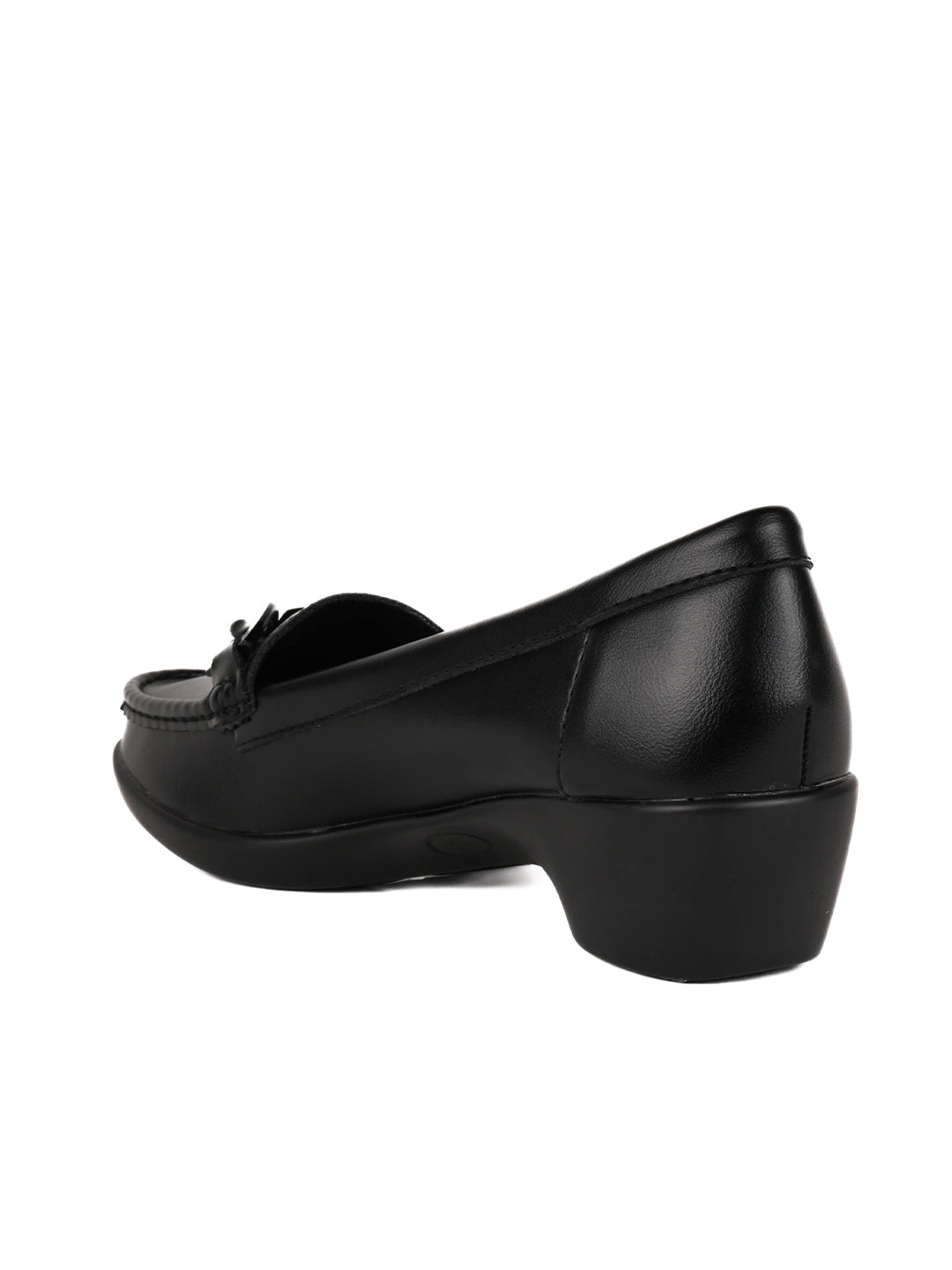 Women, Women Footwear, Black Loafers