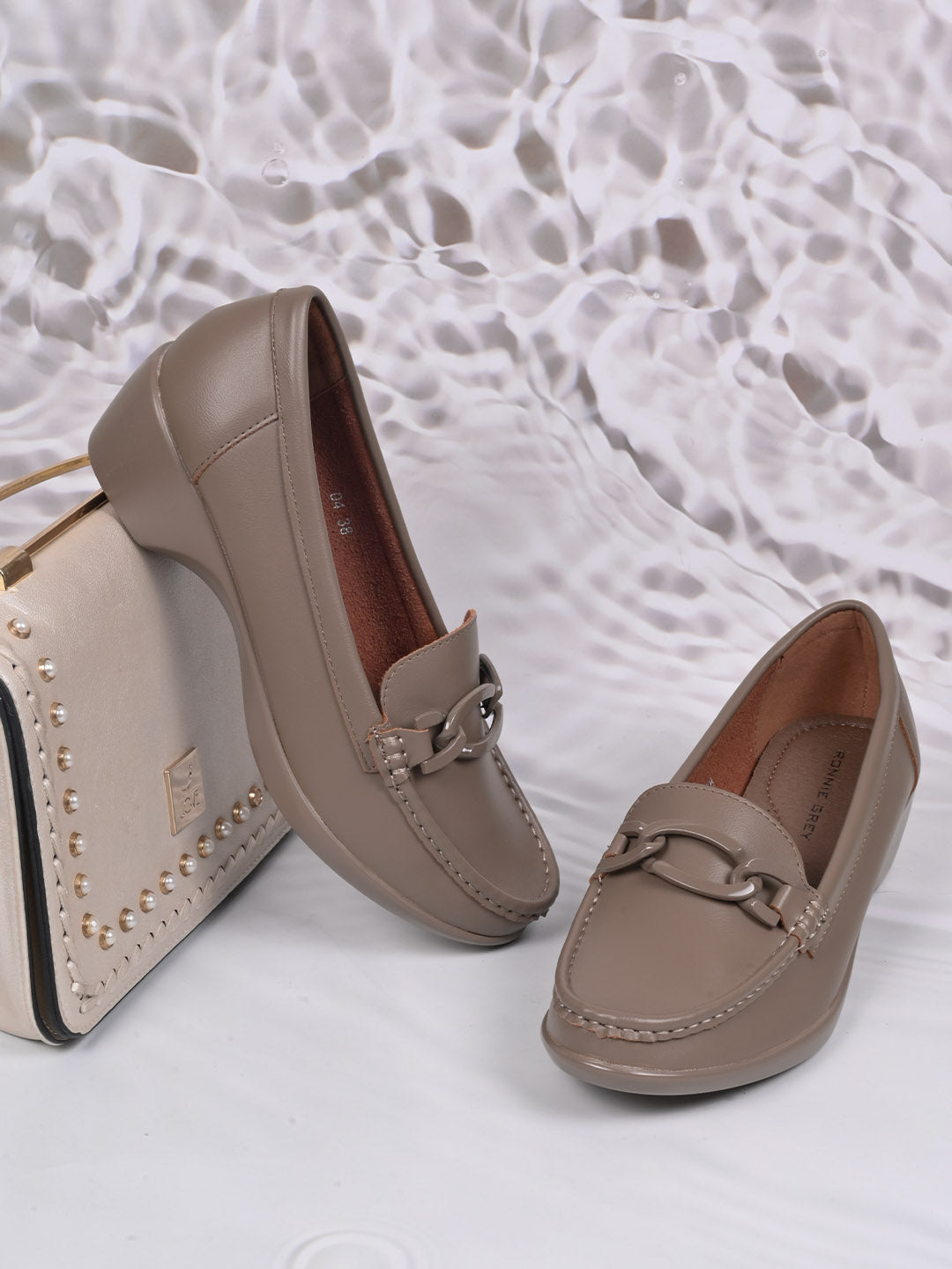 Women, Women Footwear, Khaki Loafers