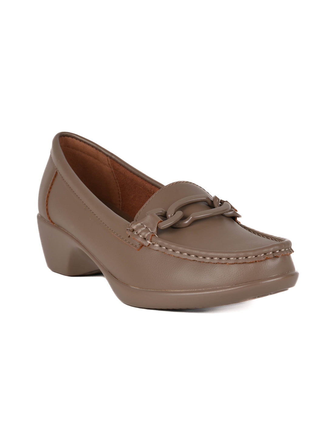 Women, Women Footwear, Khaki Loafers