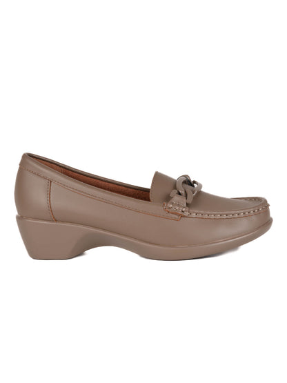 Women, Women Footwear, Khaki Loafers