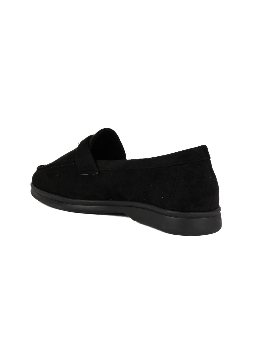 Women, Women Footwear, Black Loafers