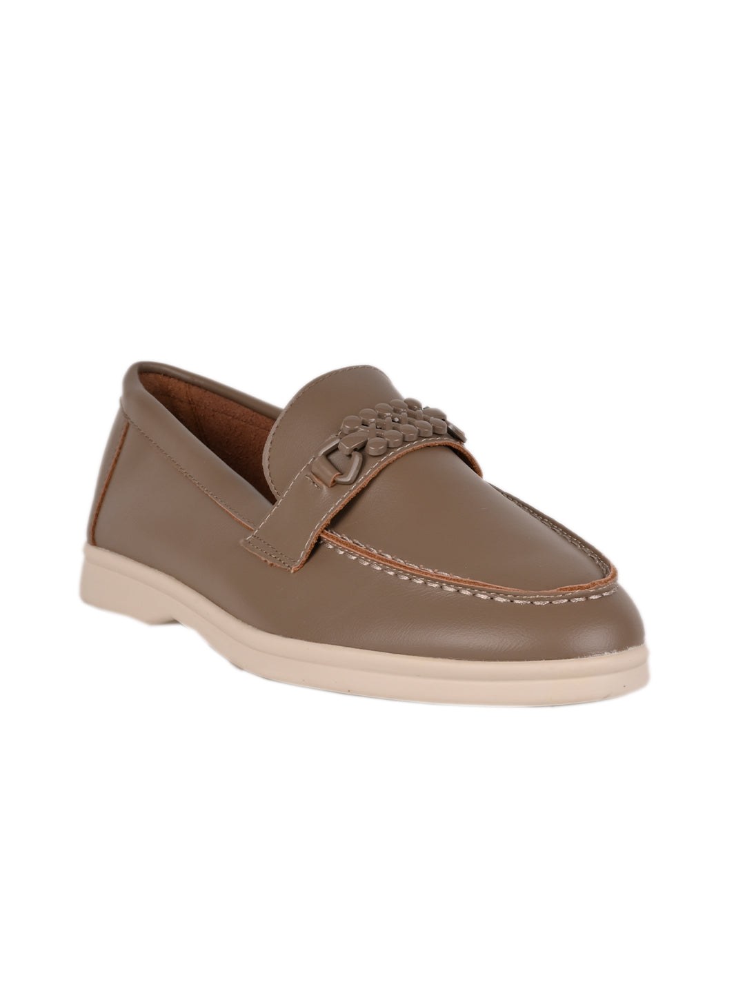 Women, Women Footwear, Khaki Loafers