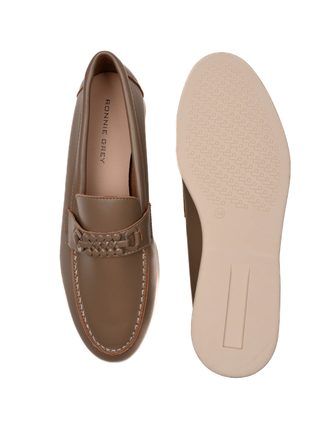 Women, Women Footwear, Khaki Loafers