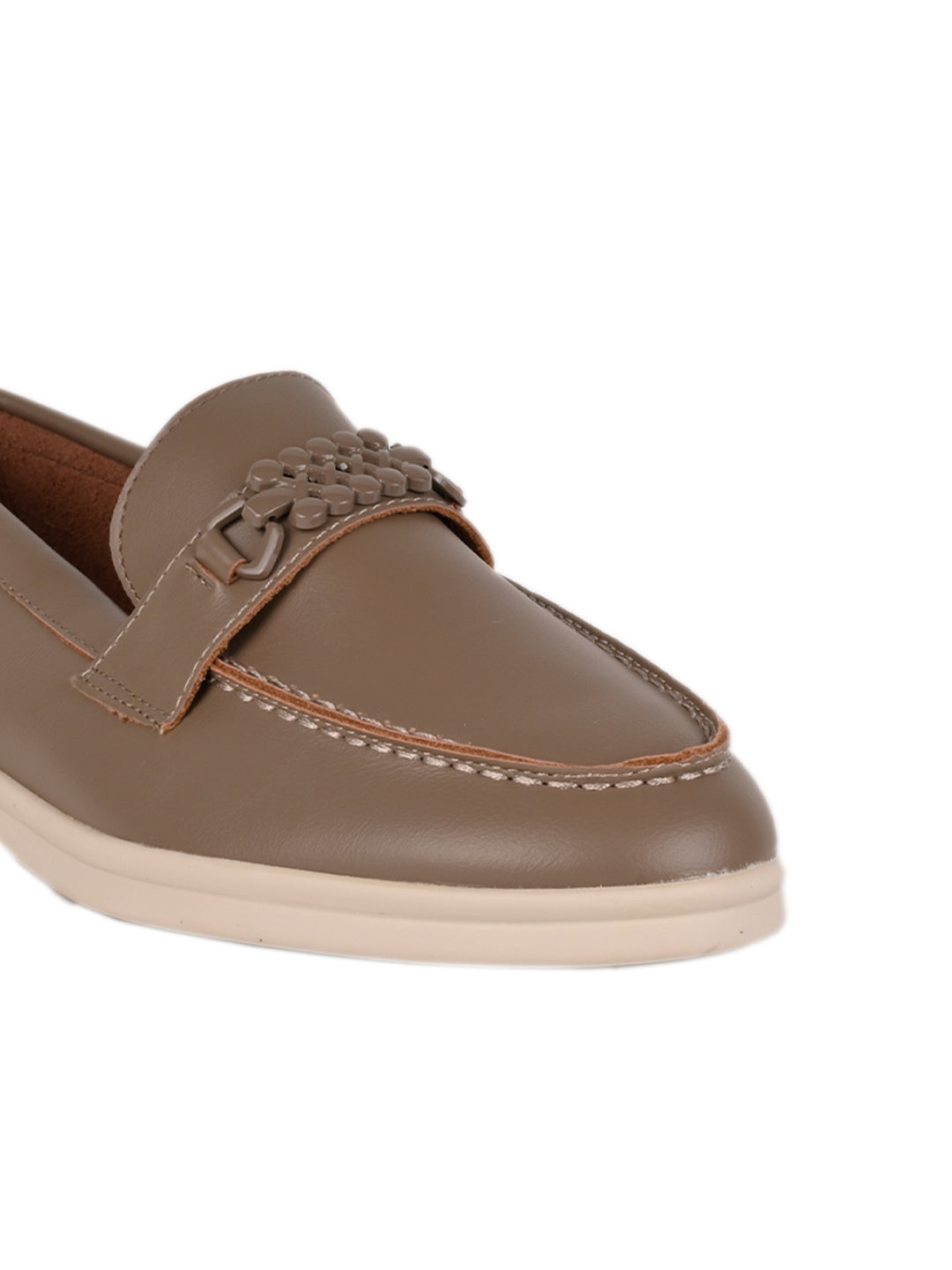 Women, Women Footwear, Khaki Loafers