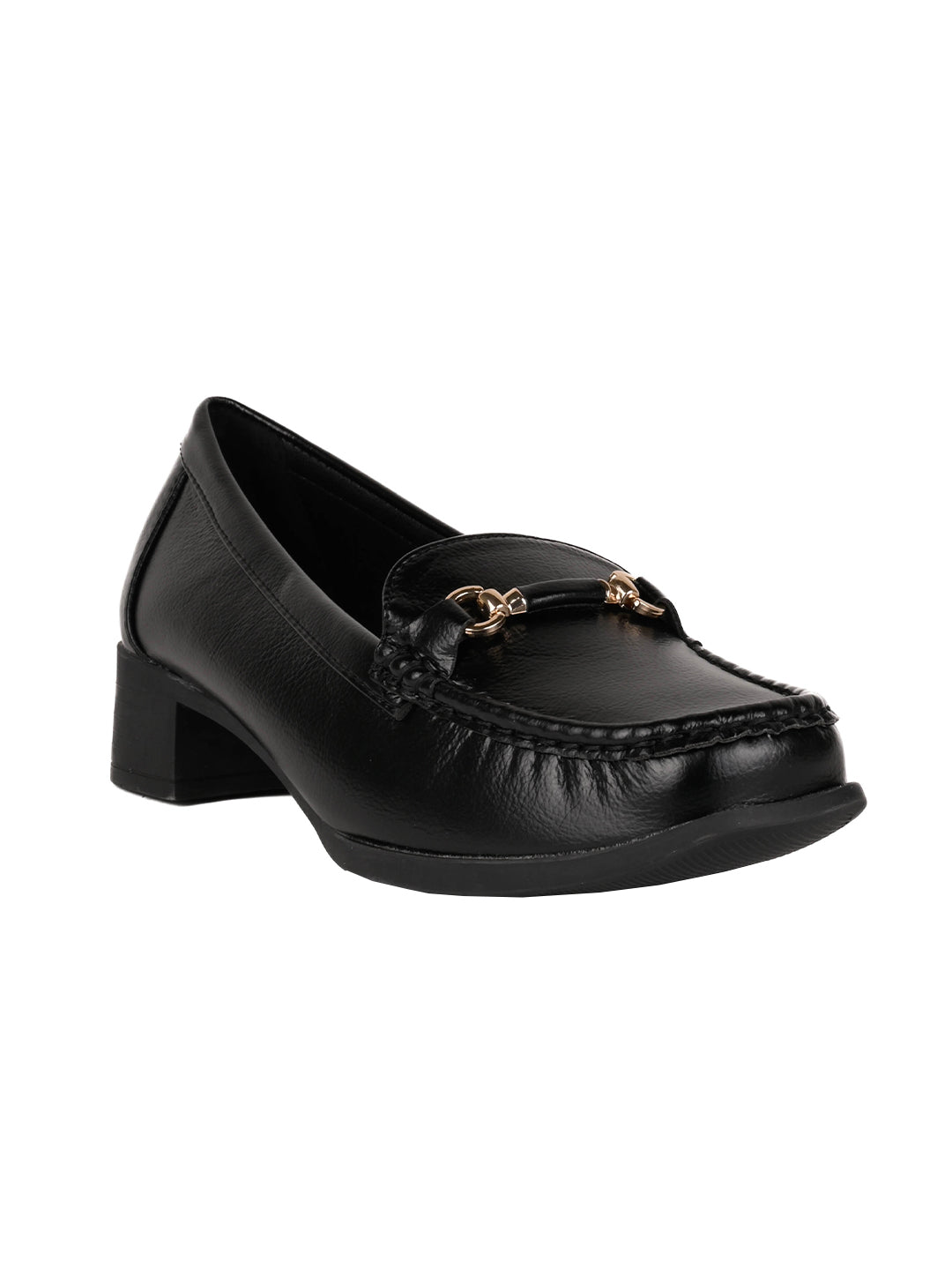 Women, Women Footwear, Black Loafers