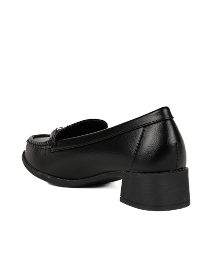 Women, Women Footwear, Black Loafers