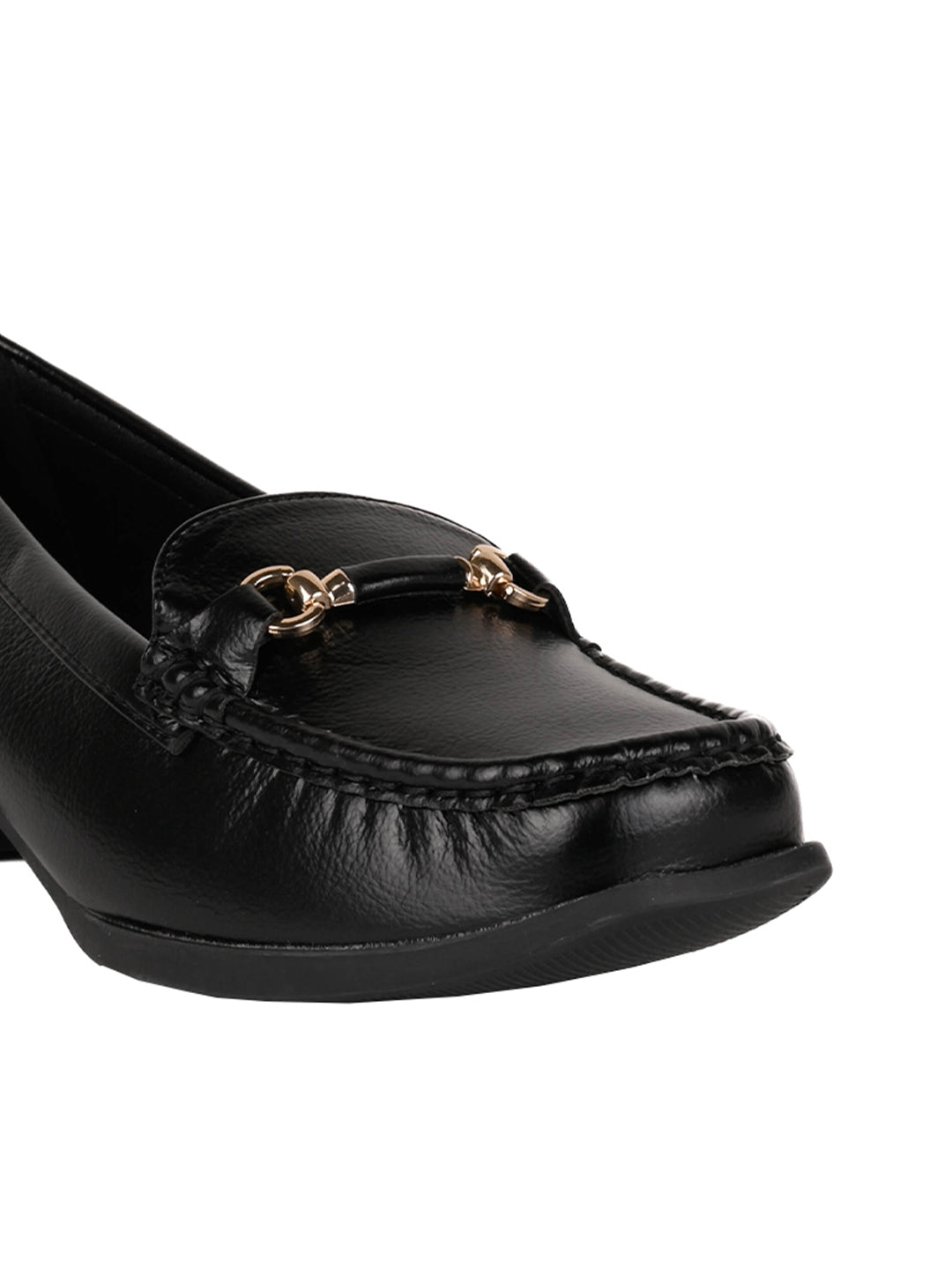 Women, Women Footwear, Black Loafers