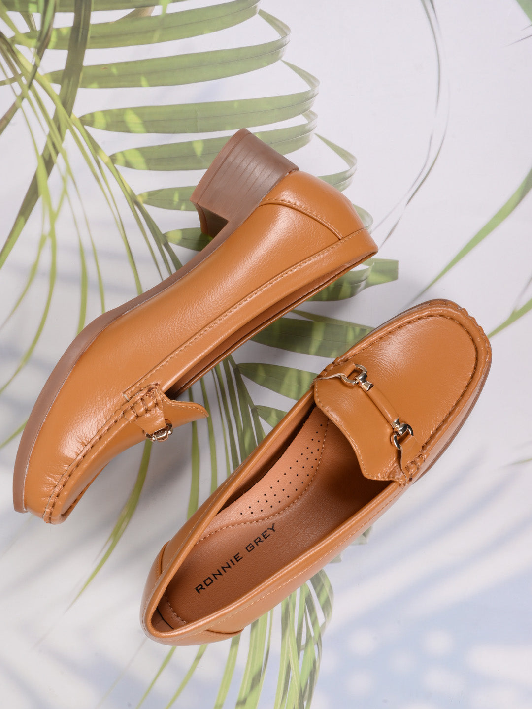 Women, Women Footwear, Tan Loafers