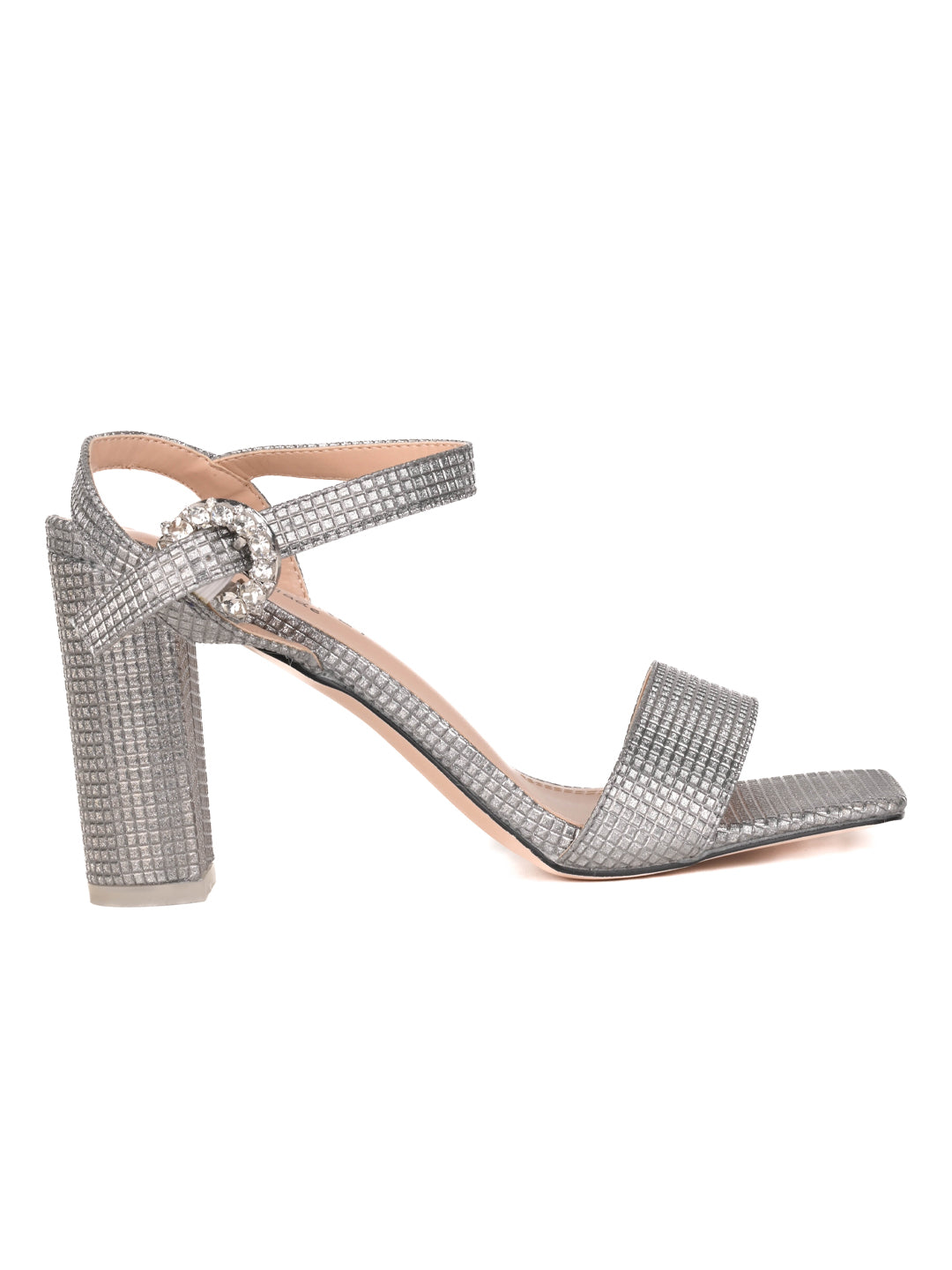 Women, Women Footwear, Silver Sandals