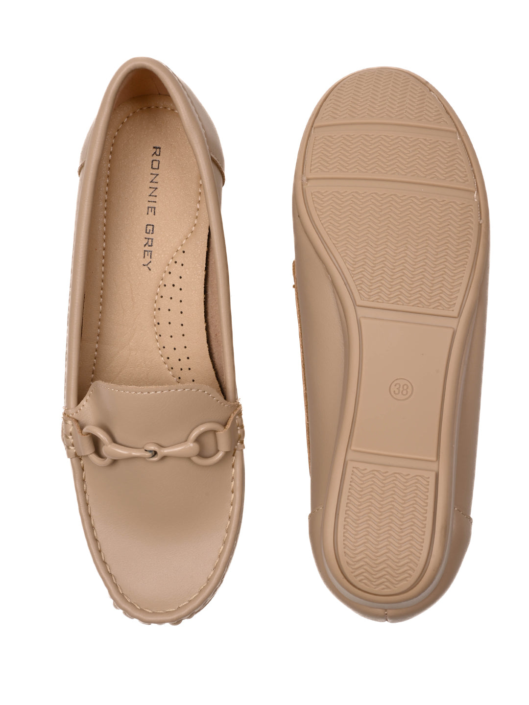 Women, Women Footwear, Cream Loafers