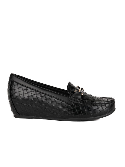 Women, Women Footwear, Black Loafers