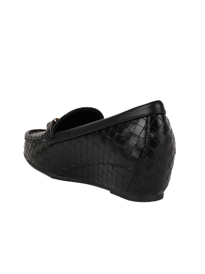 Women, Women Footwear, Black Loafers