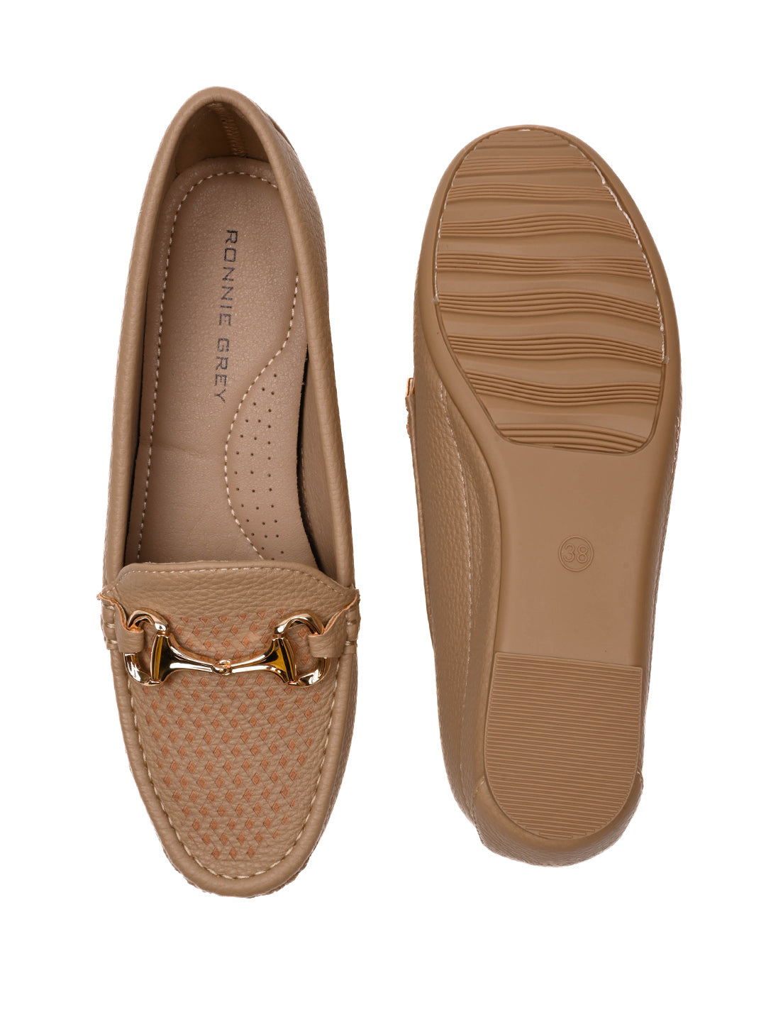 Women, Women Footwear, Beige Loafers