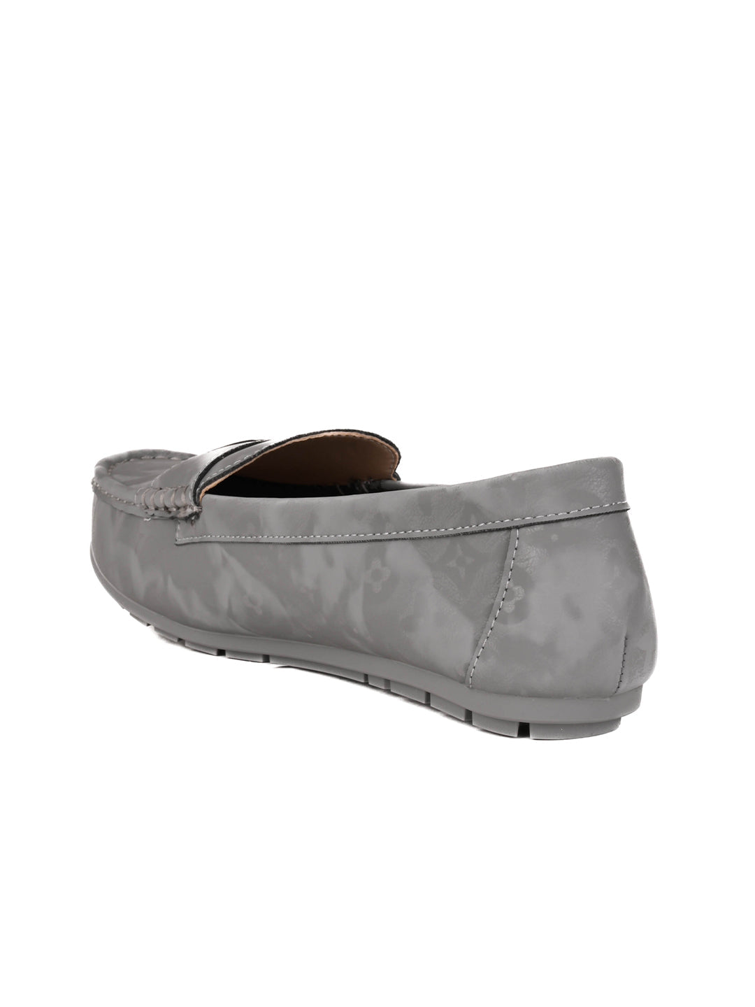 Women, Women Footwear, Grey Loafers