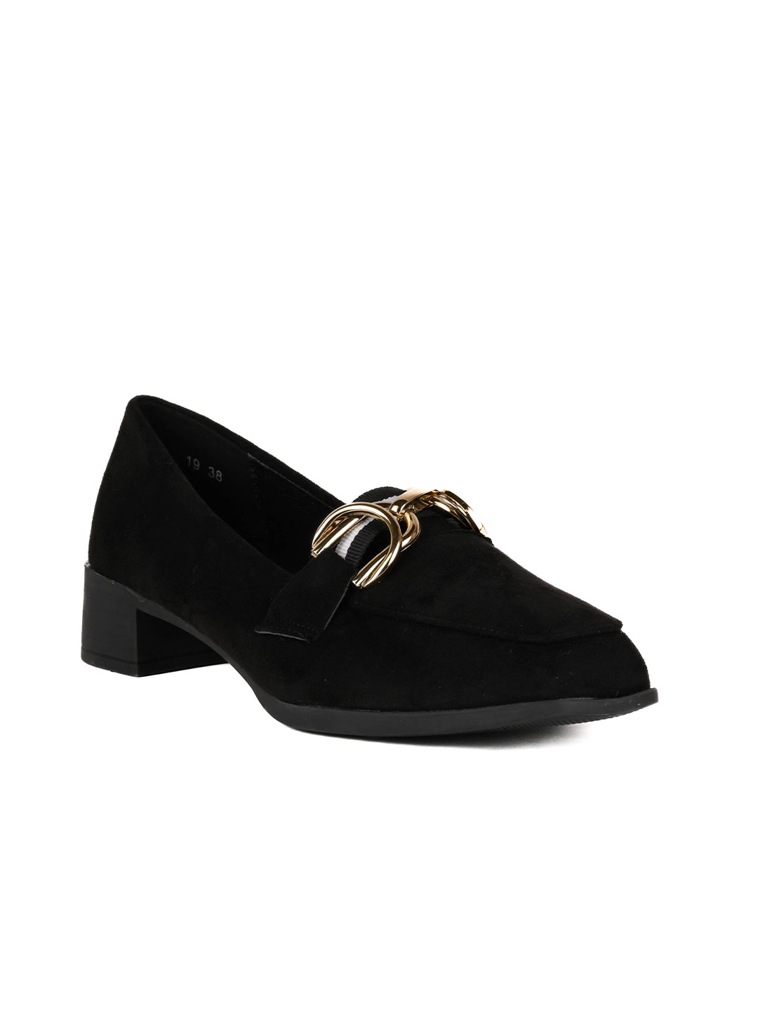 Women, Women Footwear, Black Loafers