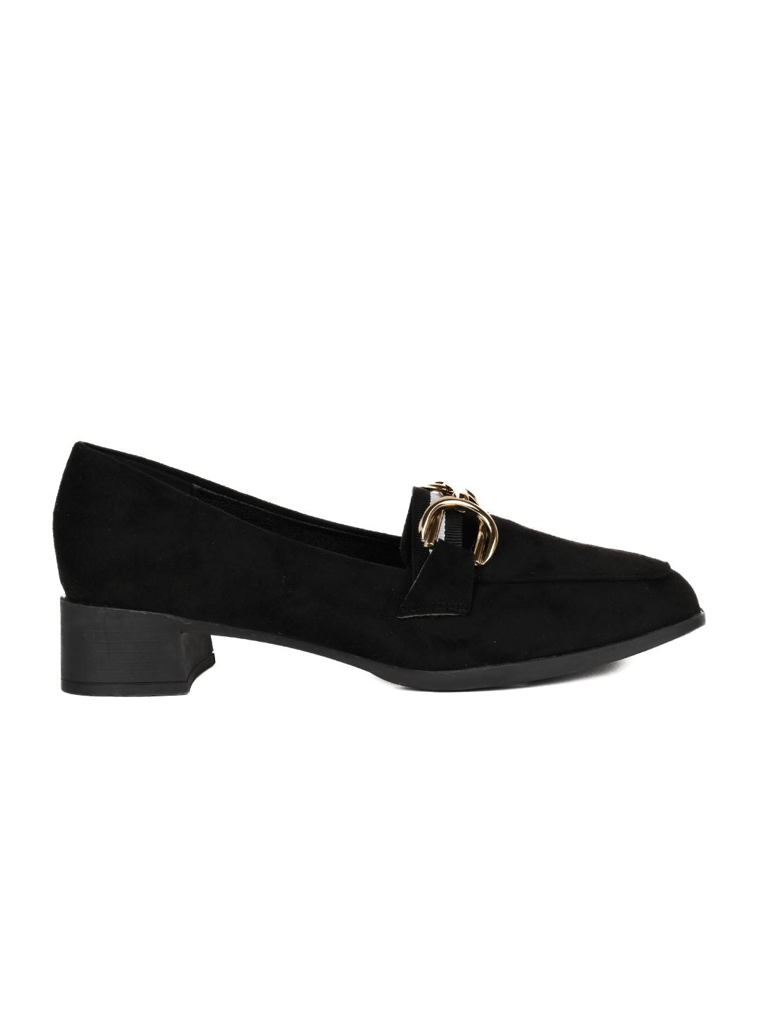 Women, Women Footwear, Black Loafers