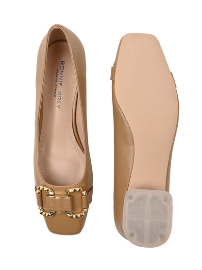 Women, Women Footwear, Camel Ballerinas