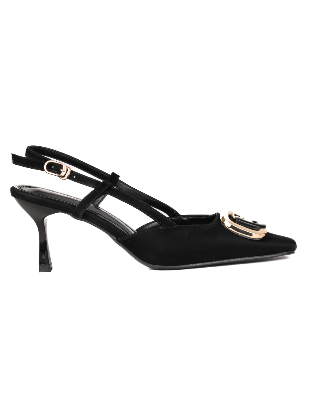 Women, Women Footwear, Black Pumps