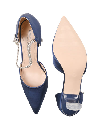 Women, Women Footwear, Blue Pumps